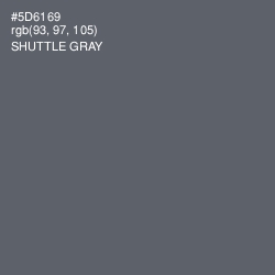 #5D6169 - Shuttle Gray Color Image